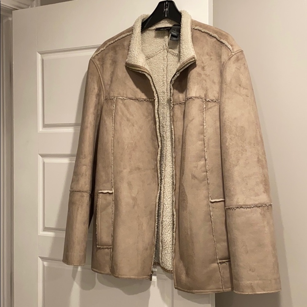 Mens Shearling Jacket - Medium